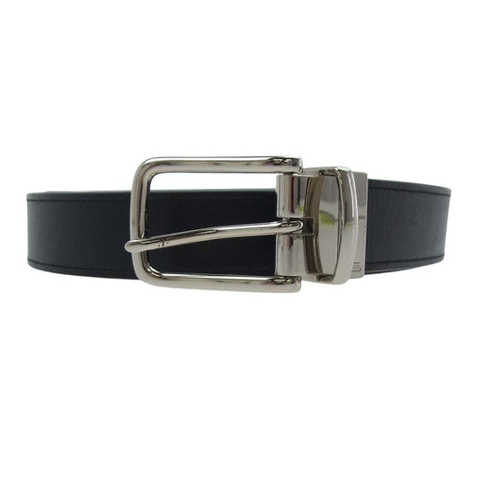 COACH コーチ F66105 リバーシブル レザーベルト ブラック系【中古】