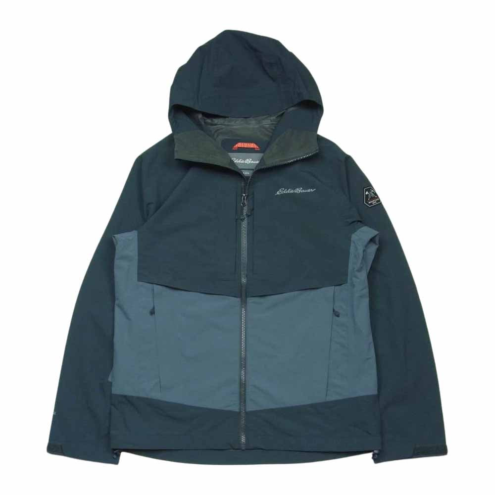 Eddie Bauer エディー・バウアー ナイロン リップストップ 切替 マウンテン パーカ ジャケット グレー系 グレイッシュネイビー系 S【中古】
