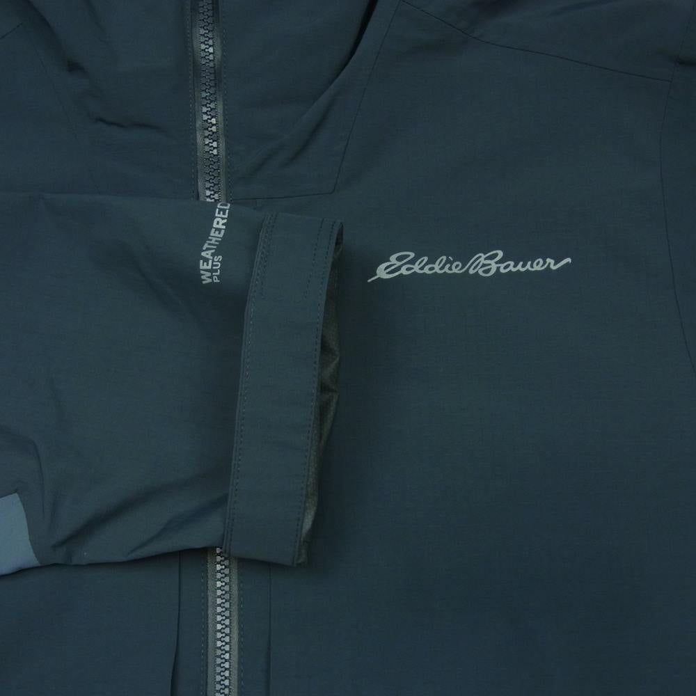 Eddie Bauer エディー・バウアー ナイロン リップストップ 切替 マウンテン パーカ ジャケット グレー系 グレイッシュネイビー系 S【中古】