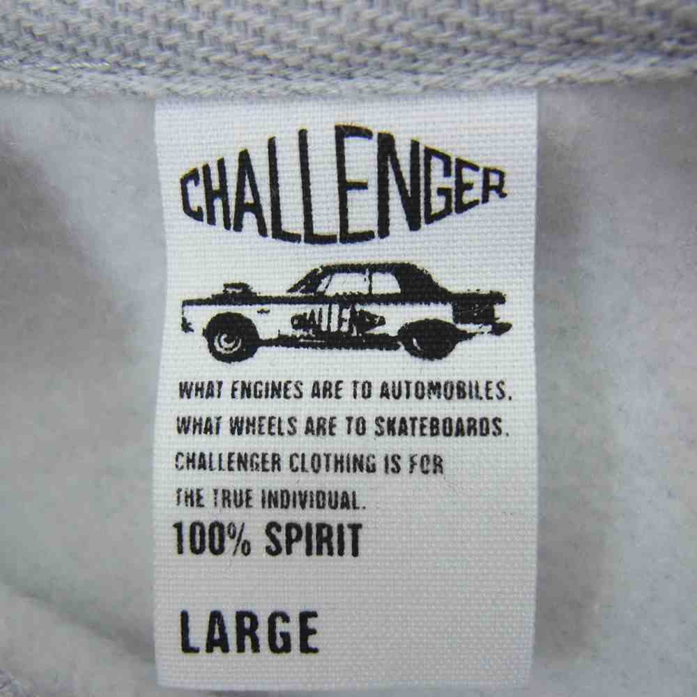 CHALLENGER チャレンジャー CLG-SW 022-001 MASKED LADY HOODIE マスクド レディ フーディ プルオーバー パーカー グレー系 L【中古】