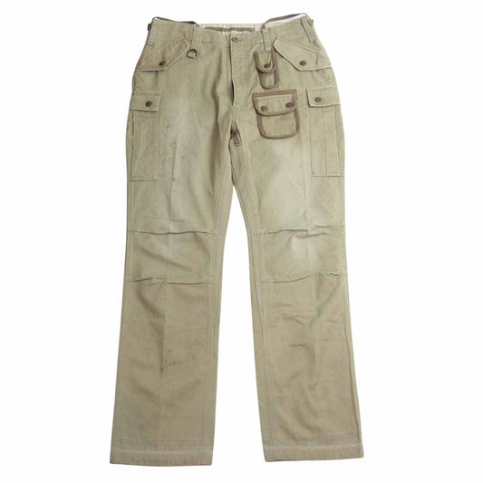 BACKBONE バックボーン BB12S-P10 USED加工 カーゴパンツ ベージュ系 L【中古】