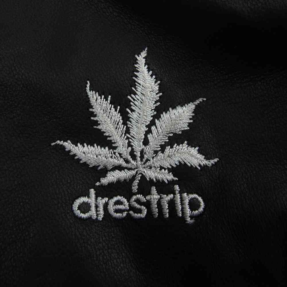 drestrip ドレストリップ ディアスキン ジャージ レザー トラック ジャケット ブラック系 3【中古】