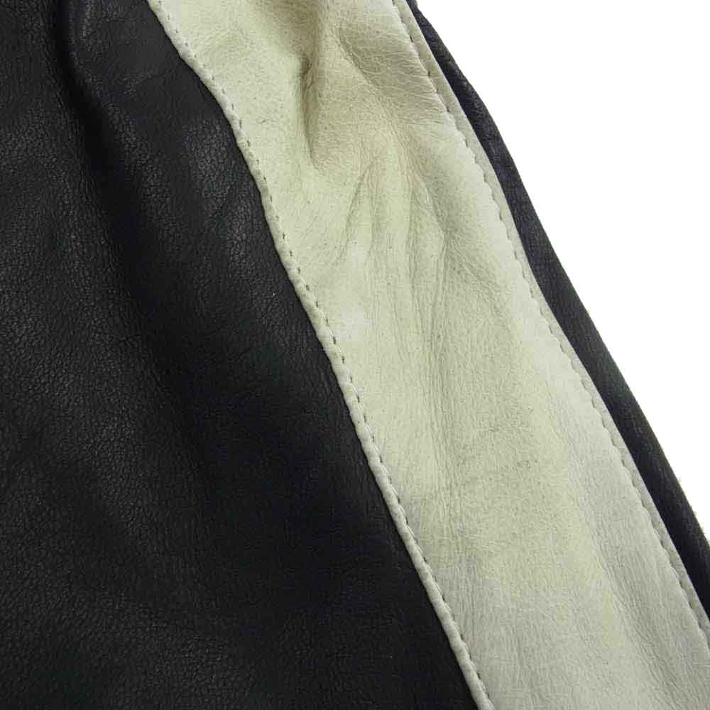 drestrip ドレストリップ ディアスキン ジャージ レザー トラック ジャケット ブラック系 3【中古】