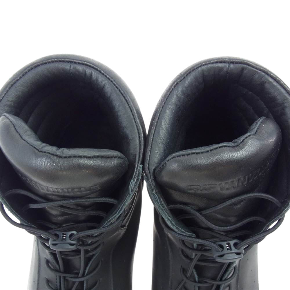 ripvanwinkle リップヴァンウィンクル RW-234 SHOELACE HIGH シューレースハイ ステアレザー スニーカー ブーツ ブラック系【極上美品】【中古】