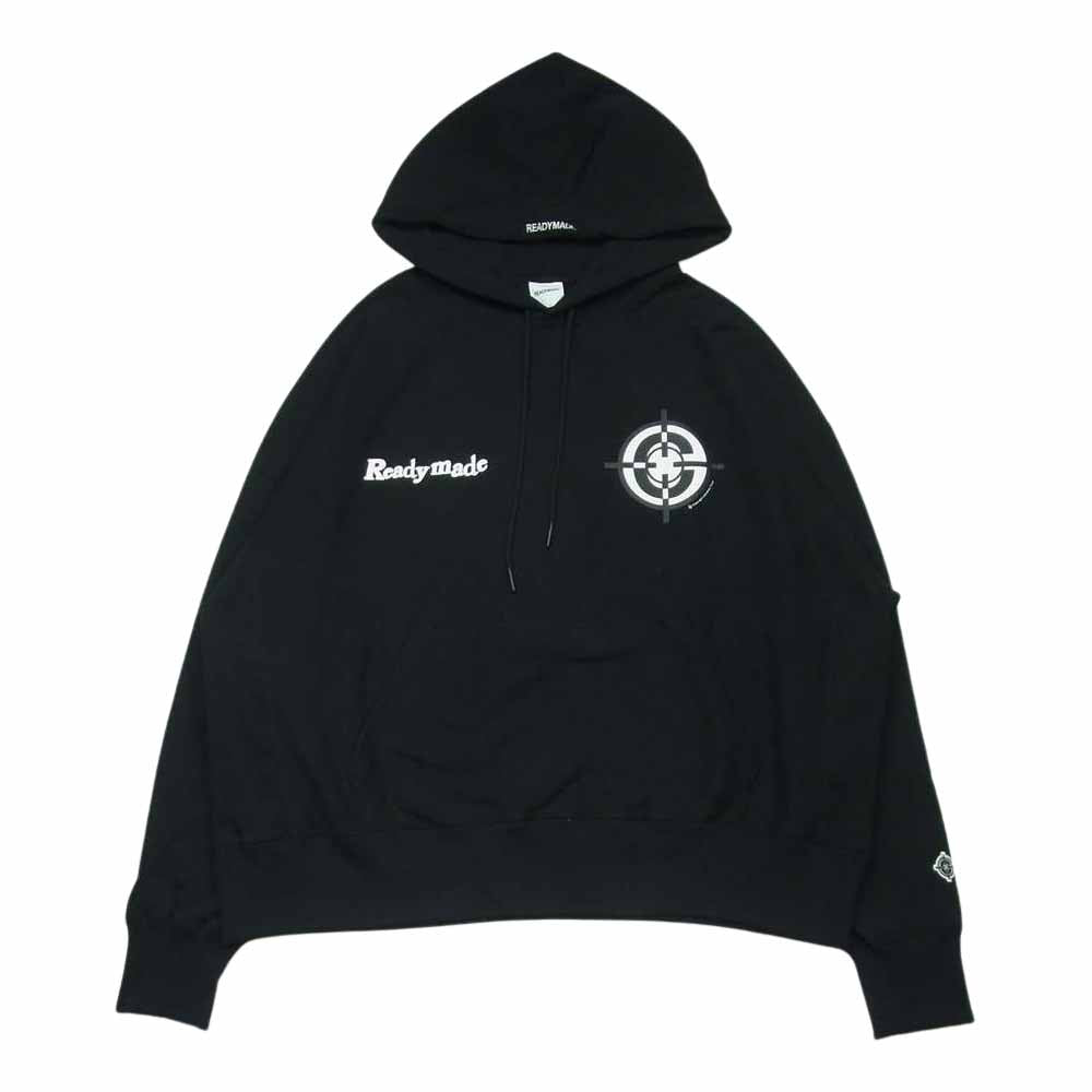 READY MADE レディメイド RE-CO-BK-00-00-211 CLF TARGET HOODIE ターゲット フーディー パーカー ブラック系 XXL【新古品】【未使用】【中古】