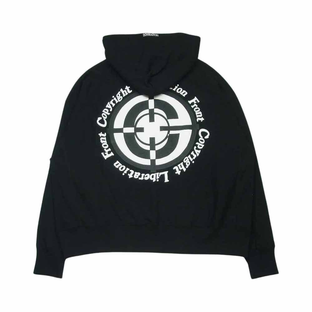 READY MADE レディメイド RE-CO-BK-00-00-211 CLF TARGET HOODIE ターゲット フーディー パーカー ブラック系 XXL【新古品】【未使用】【中古】