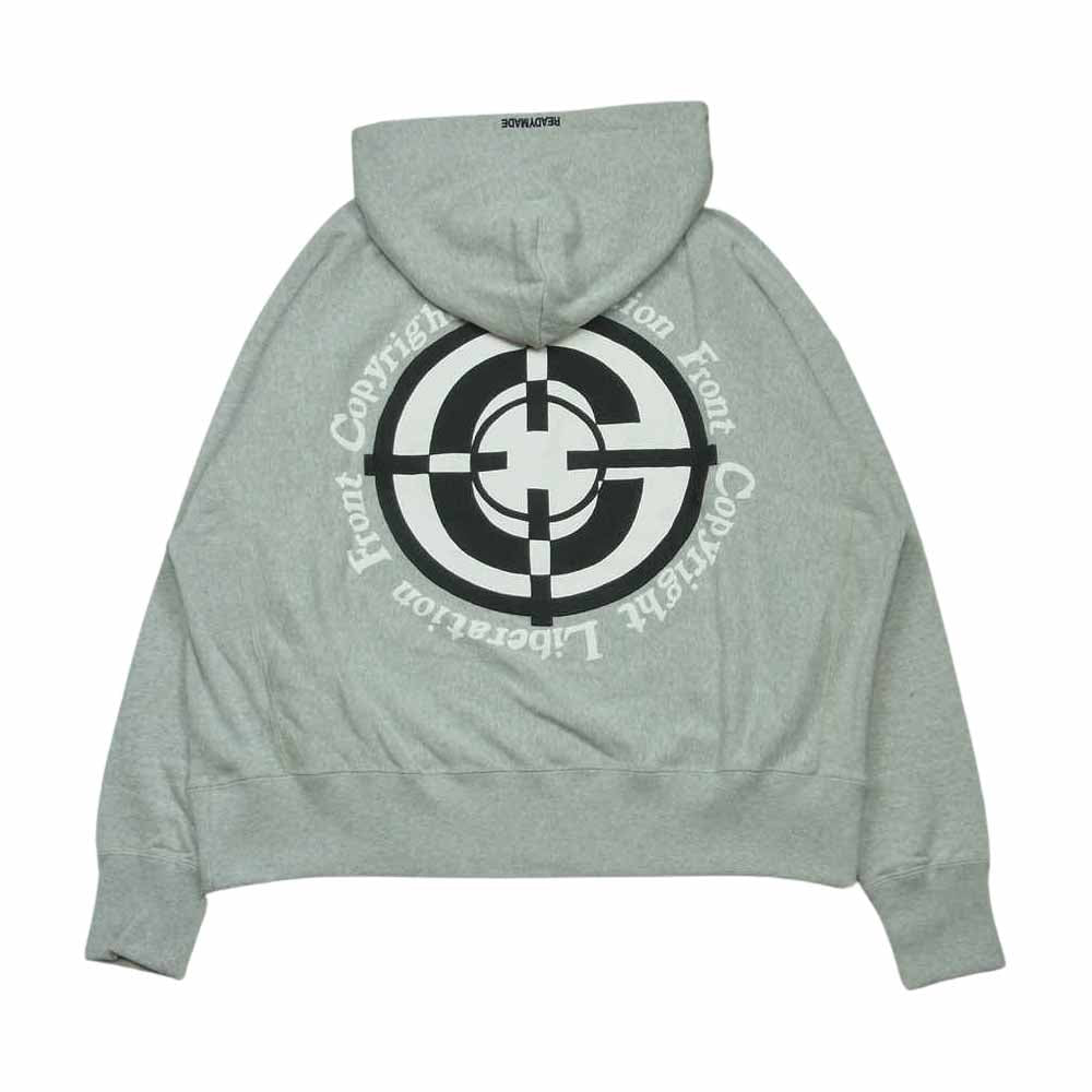 READY MADE レディメイド RE-CO-00-00-211 CLF TARGET HOODIE ターゲット フーディー パーカー グレー系 L【新古品】【未使用】【中古】