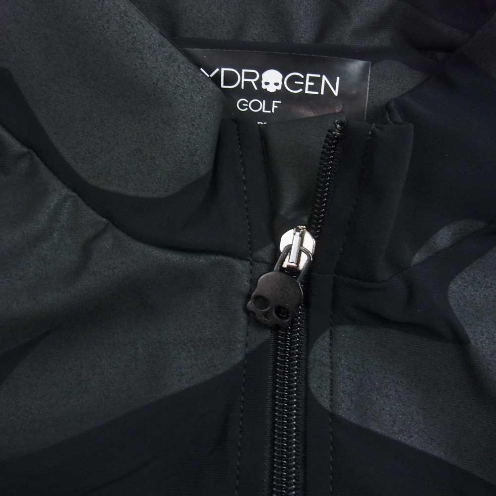 ハイドロゲン 国内正規品 GOLF ゴルフ ストレッチ カモフラ ジャケット ブラック系 M【美品】【中古】