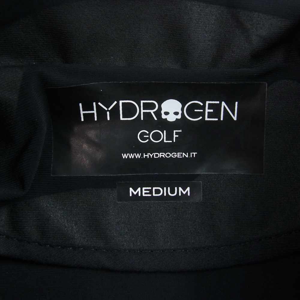 ハイドロゲン 国内正規品 GOLF ゴルフ ストレッチ カモフラ ジャケット ブラック系 M【美品】【中古】