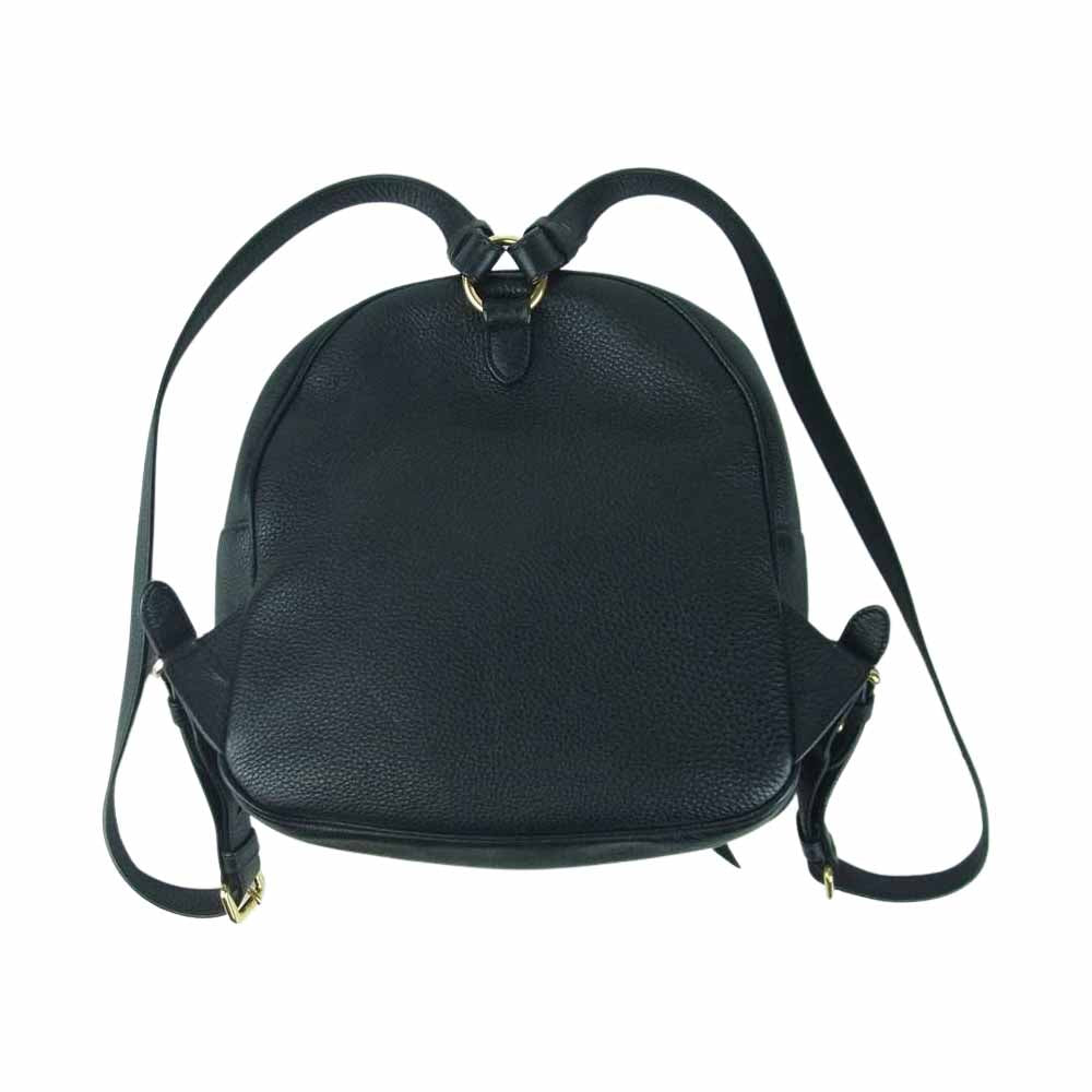 PRADA プラダ 1BZ051 VIT DAINO NERO レザー 2way バックパック リュック ブラック系【中古】