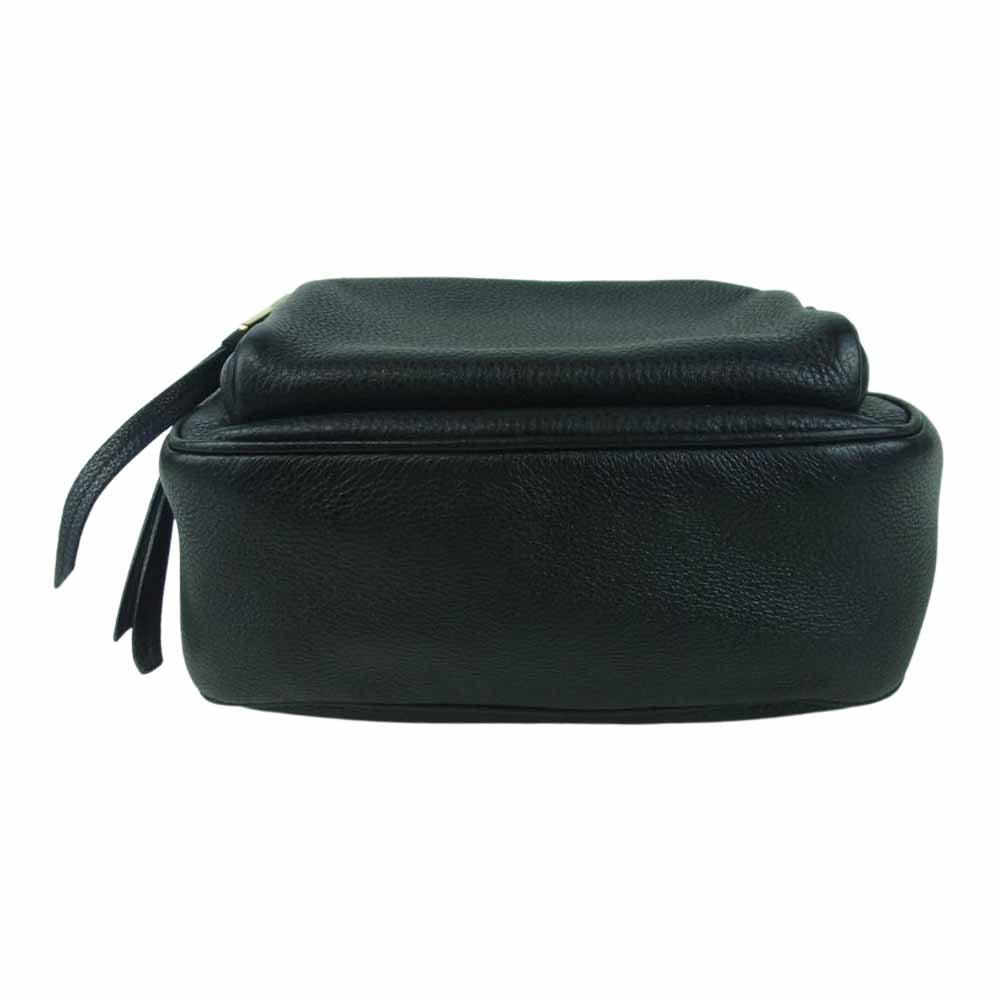 PRADA プラダ 1BZ051 VIT DAINO NERO レザー 2way バックパック リュック ブラック系【中古】