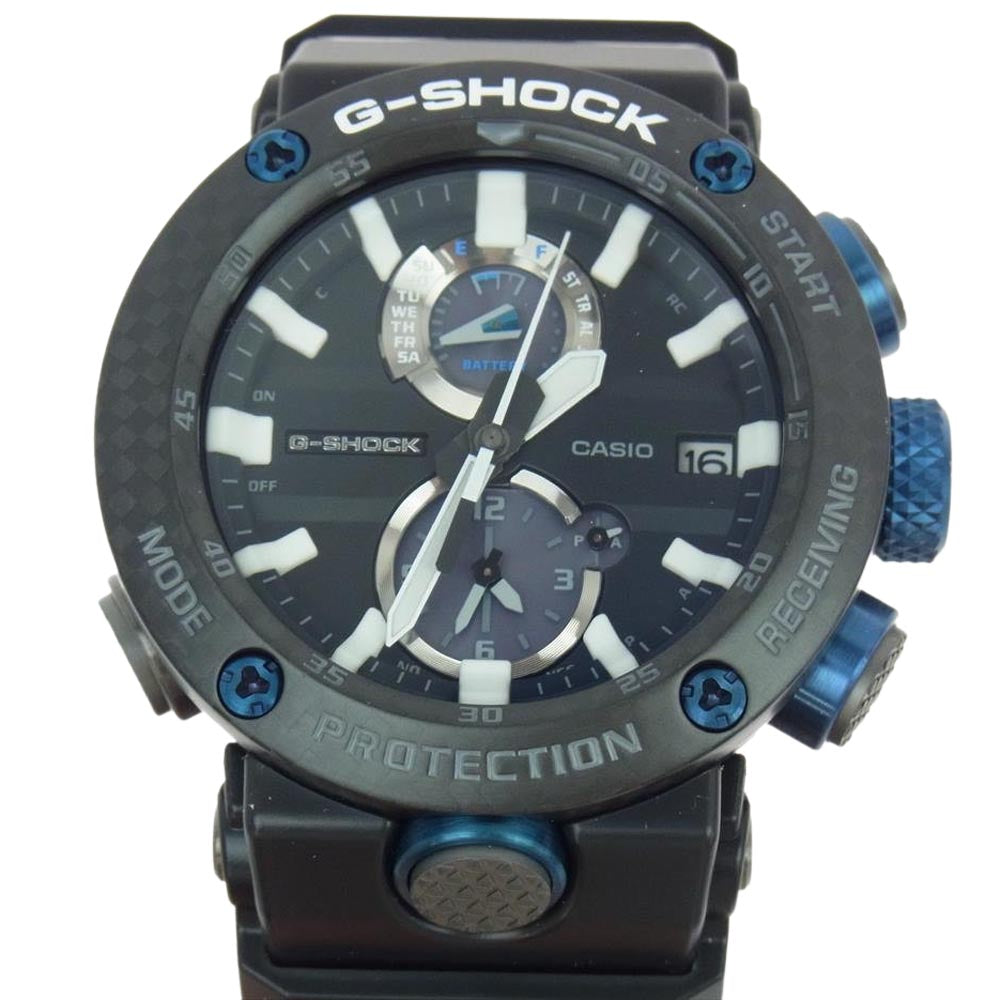 G-SHOCK ジーショック GWR-B1000-1A1JF MASTER OF G マスターオブG GRAVITYMASTER グラビティマスター ソーラー電波 腕時計 ブラック系 ブルー系【新古品】【未使用】【中古】