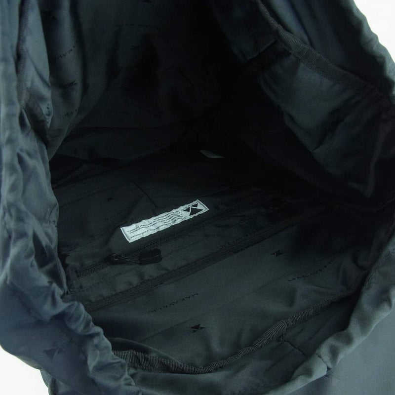 マキャベリック 3108-10114 LUDUS BOX LOGO COVERD BACKPACK ルーダス ボックスロゴ バックパック リュック 濃い灰色よりの黒【中古】