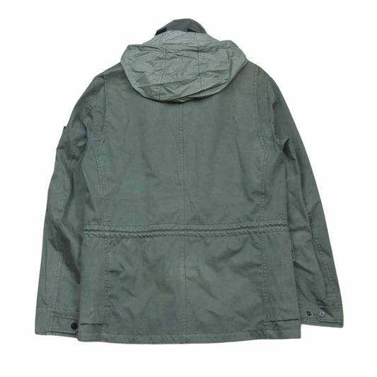 STONE ISLAND ストーンアイランド 631541533 RASO GOMMATO METAL COVER MID LENGTH JACKET ロゴワッペン ミリタリー フィールド ジャケット グレー系 S【中古】