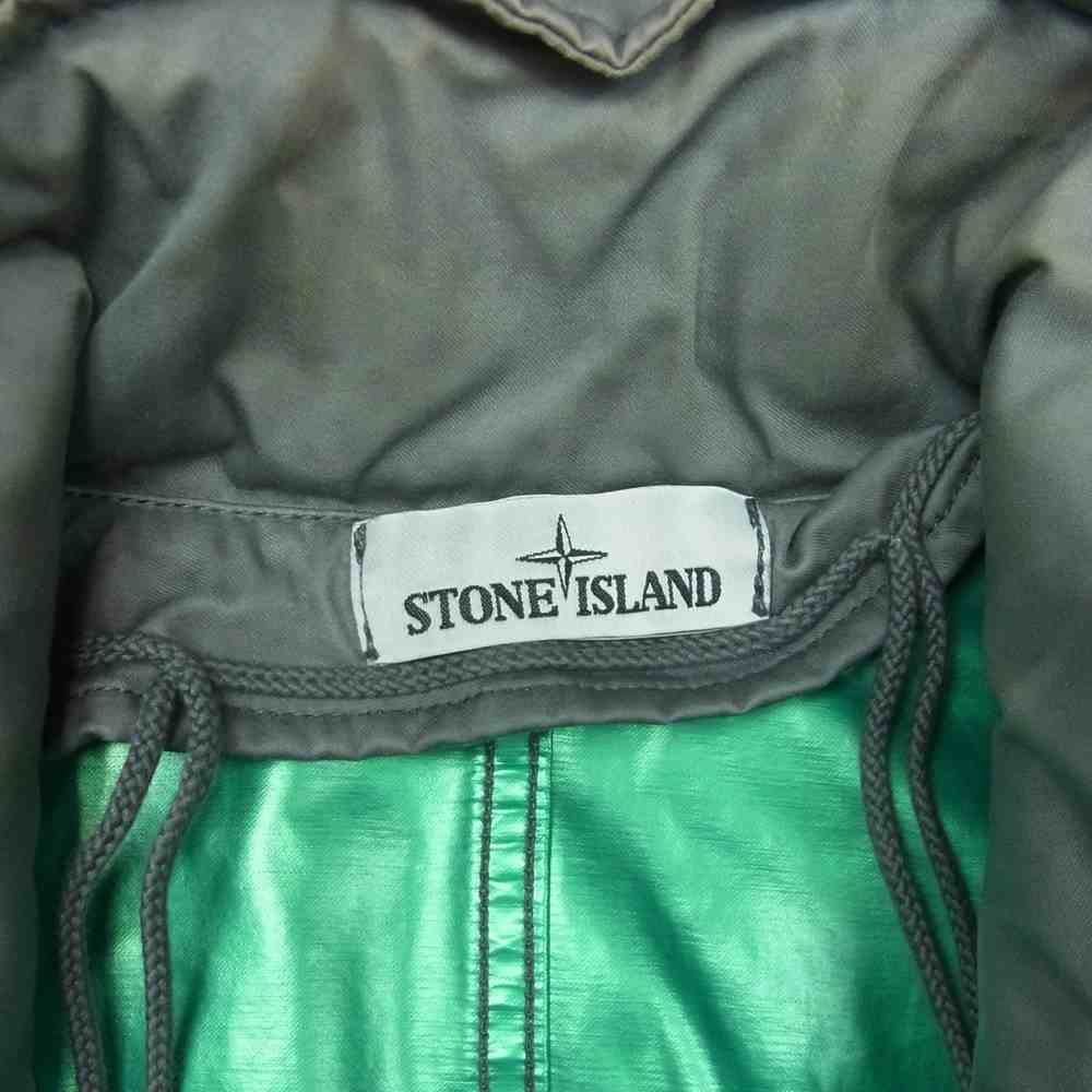 STONE ISLAND ストーンアイランド 631541533 RASO GOMMATO METAL COVER MID LENGTH JACKET ロゴワッペン ミリタリー フィールド ジャケット グレー系 S【中古】