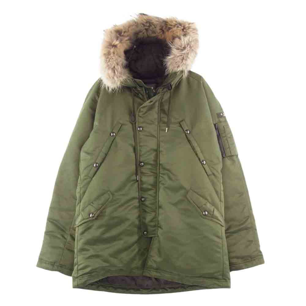 TATRAS タトラス MTA17A4319 国内正規品 PETRONIO ペトロニオ ファー付き ダウンジャケット モスグリーン系【中古】