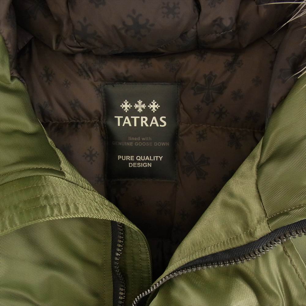 TATRAS タトラス MTA17A4319 国内正規品 PETRONIO ペトロニオ ファー付き ダウンジャケット モスグリーン系【中古】