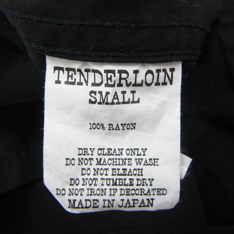 TENDERLOIN テンダーロイン T-BOWLS SHT 刺繍 半袖 シャツ ブラック系 S【中古】