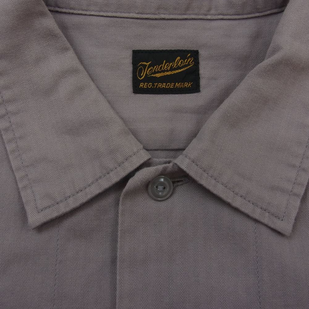 TENDERLOIN テンダーロイン T-OEM SHT BD サックス ワーク シャツ グレー系 M【中古】