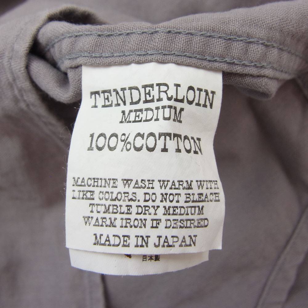 TENDERLOIN テンダーロイン T-OEM SHT BD サックス ワーク シャツ グレー系 M【中古】
