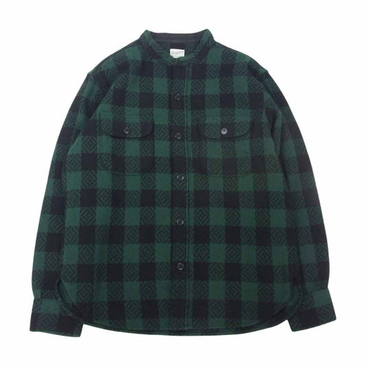TENDERLOIN テンダーロイン T-BUFFALO SHT JKT STAND バッファロー シャツ ジャケット チェック シャツ グリーン系 M【中古】