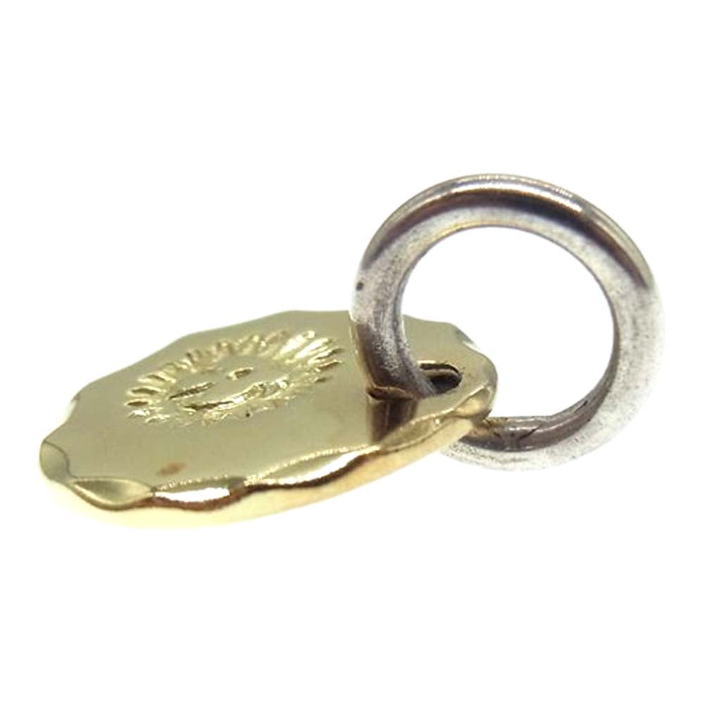 WINGROCK ウィングロック K18 全金 メタル タタキ ペンダント トップ ゴールド系【中古】