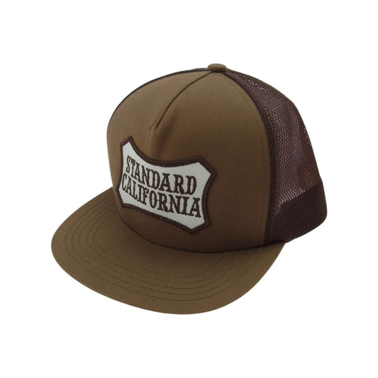 STANDARD CALIFORNIA スタンダードカリフォルニア ロゴワッペン メッシュ キャップ ブラウン ブラウン系【中古】