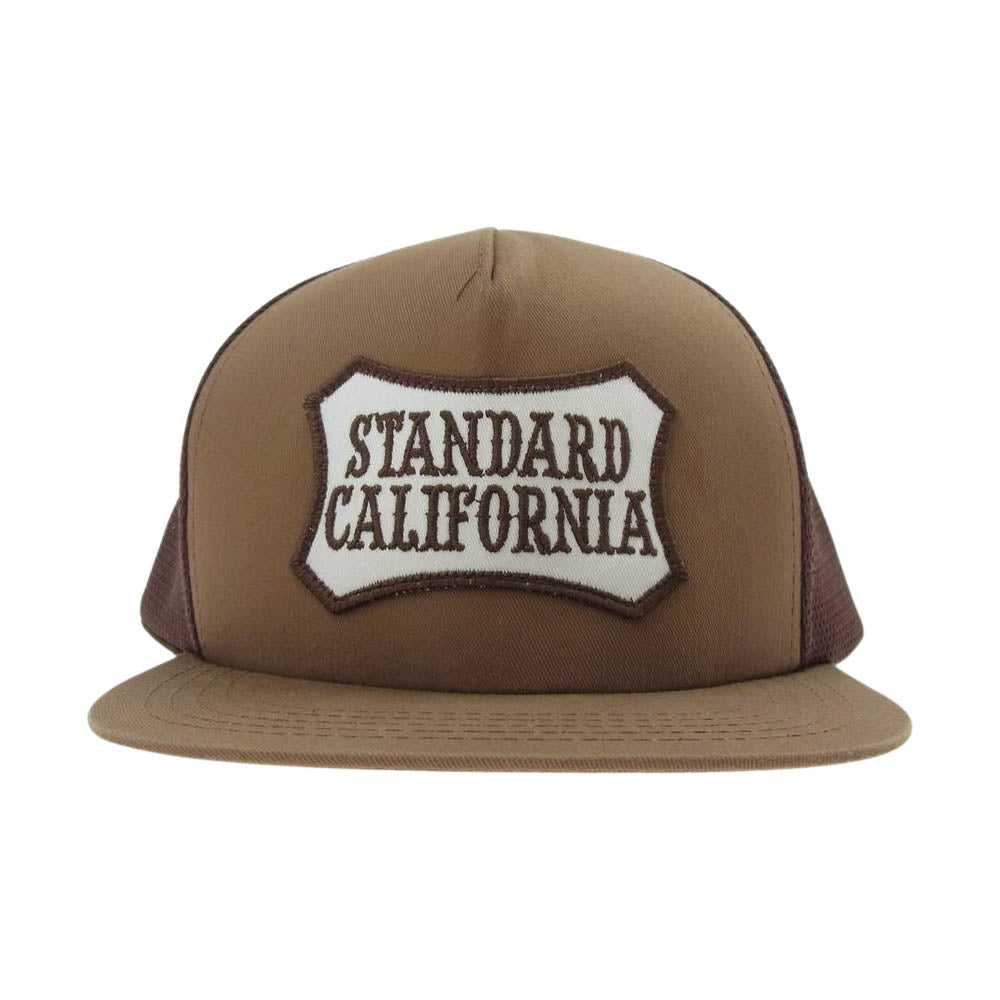STANDARD CALIFORNIA スタンダードカリフォルニア ロゴワッペン メッシュ キャップ ブラウン ブラウン系【中古】
