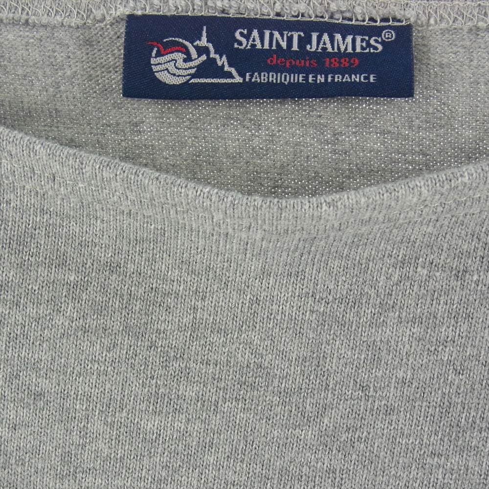 SAINT JAMES セントジェームス OUESSANT ウエッソン T4 ボートネック 長袖Tシャツ グレー グレー系【中古】