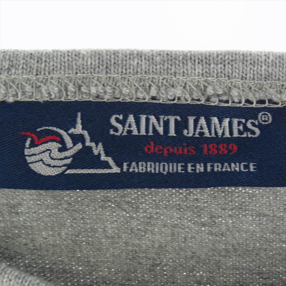 SAINT JAMES セントジェームス OUESSANT ウエッソン T4 ボートネック 長袖Tシャツ グレー グレー系【中古】