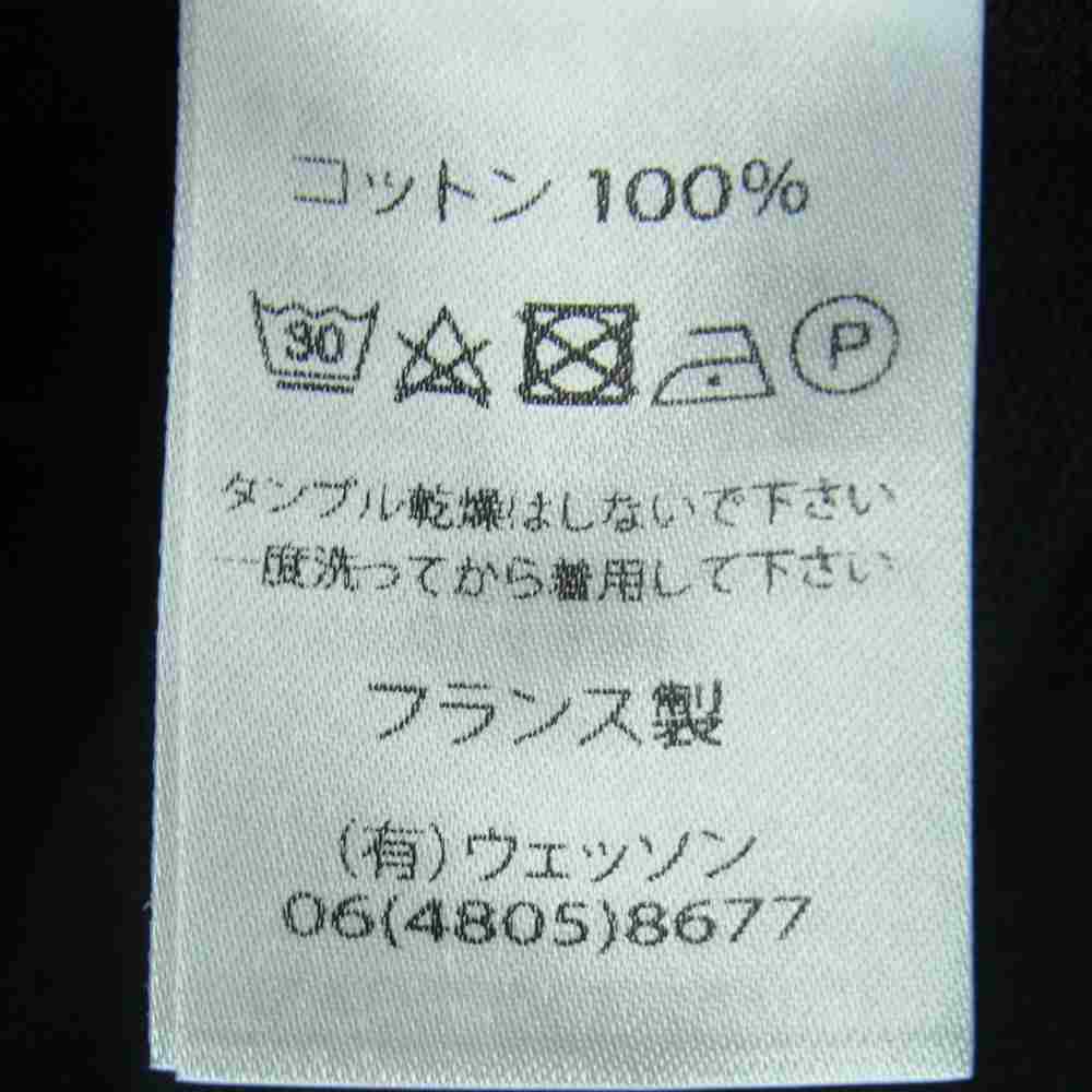 SAINT JAMES セントジェームス OUESSANT ウエッソン T4 ボートネック 長袖 Tシャツ コットン フランス製 ブラック系 M【中古】