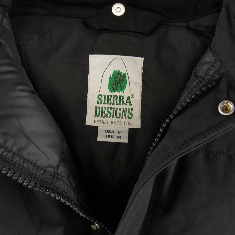 SIERRA DESIGNS シエラデザイン 7951 DOWN SIERRA JACKET ダウン シエラ ジャケット  ブラック系 M【中古】