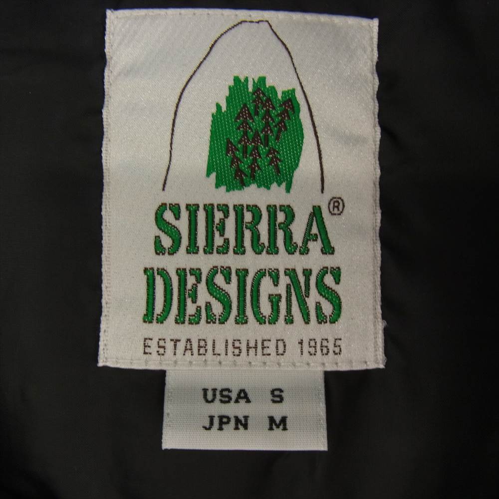 SIERRA DESIGNS シエラデザイン 7951 DOWN SIERRA JACKET ダウン シエラ ジャケット  ブラック系 M【中古】