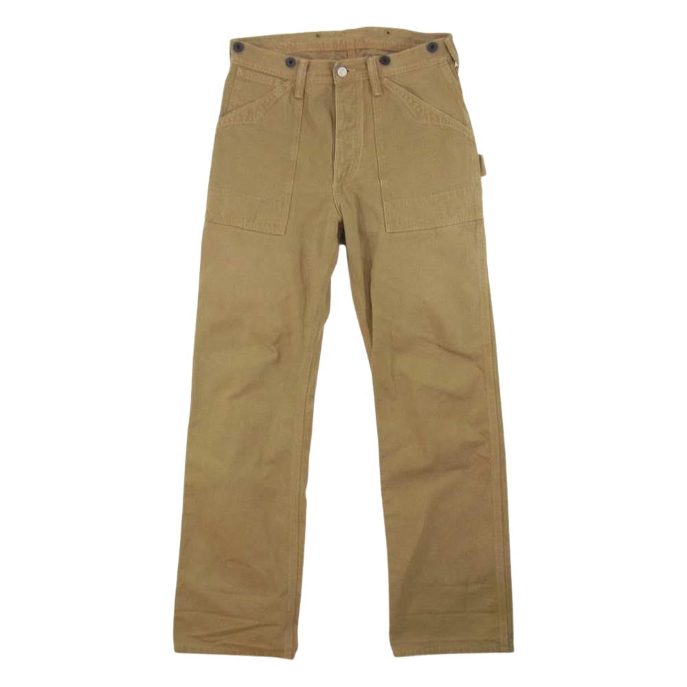 FREEWHEELERS フリーホイーラーズ TRACKWALKER OVERALLS トラックウォーカーオーバーオール ワークパンツ ブラウン系 30×34【中古】