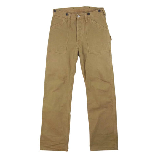 FREEWHEELERS フリーホイーラーズ TRACKWALKER OVERALLS トラックウォーカーオーバーオール ワークパンツ ブラウン系 30×34【中古】