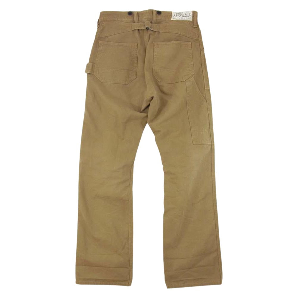 FREEWHEELERS フリーホイーラーズ TRACKWALKER OVERALLS トラックウォーカーオーバーオール ワークパンツ ブラウン系 30×34【中古】