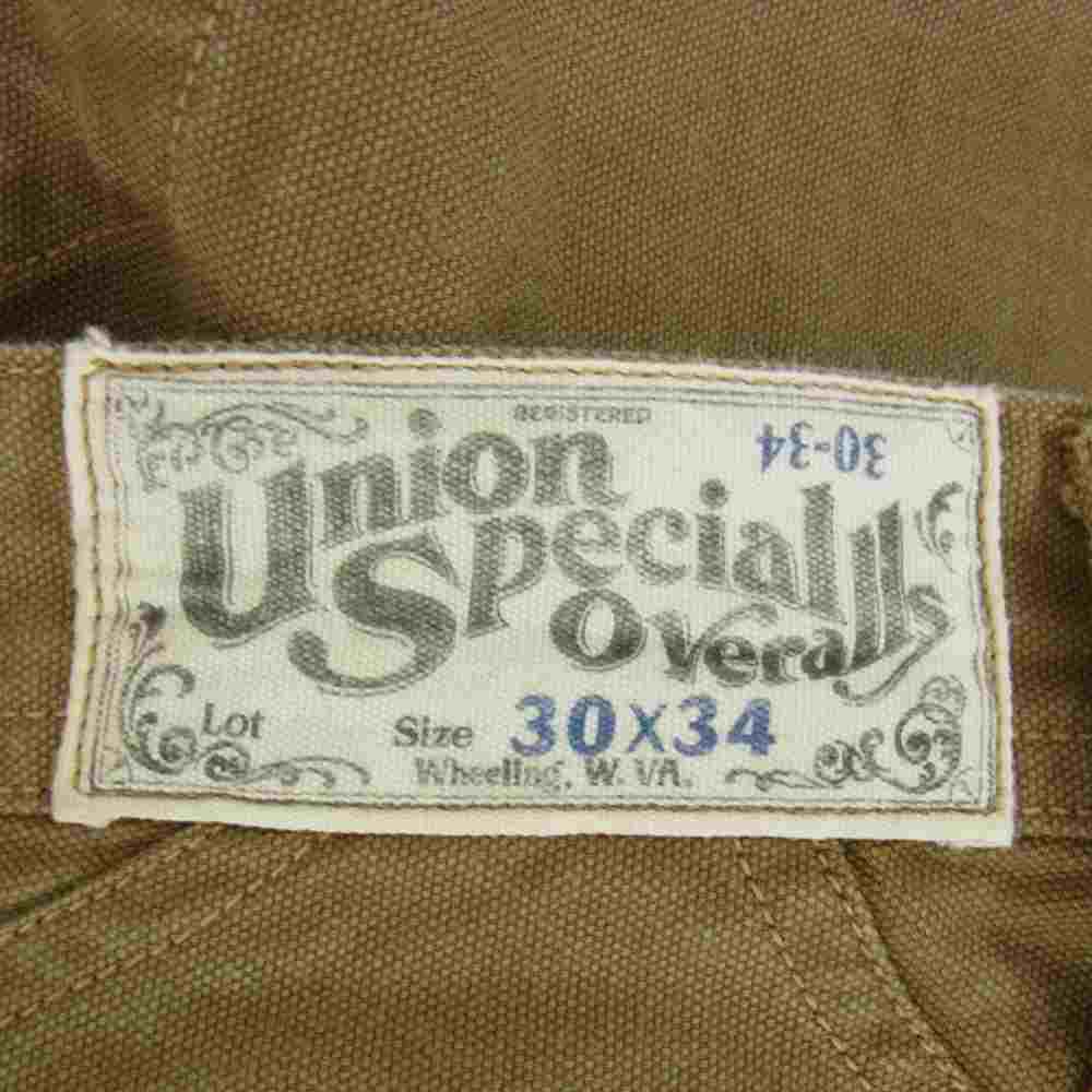 FREEWHEELERS フリーホイーラーズ TRACKWALKER OVERALLS トラックウォーカーオーバーオール ワークパンツ ブラウン系 30×34【中古】