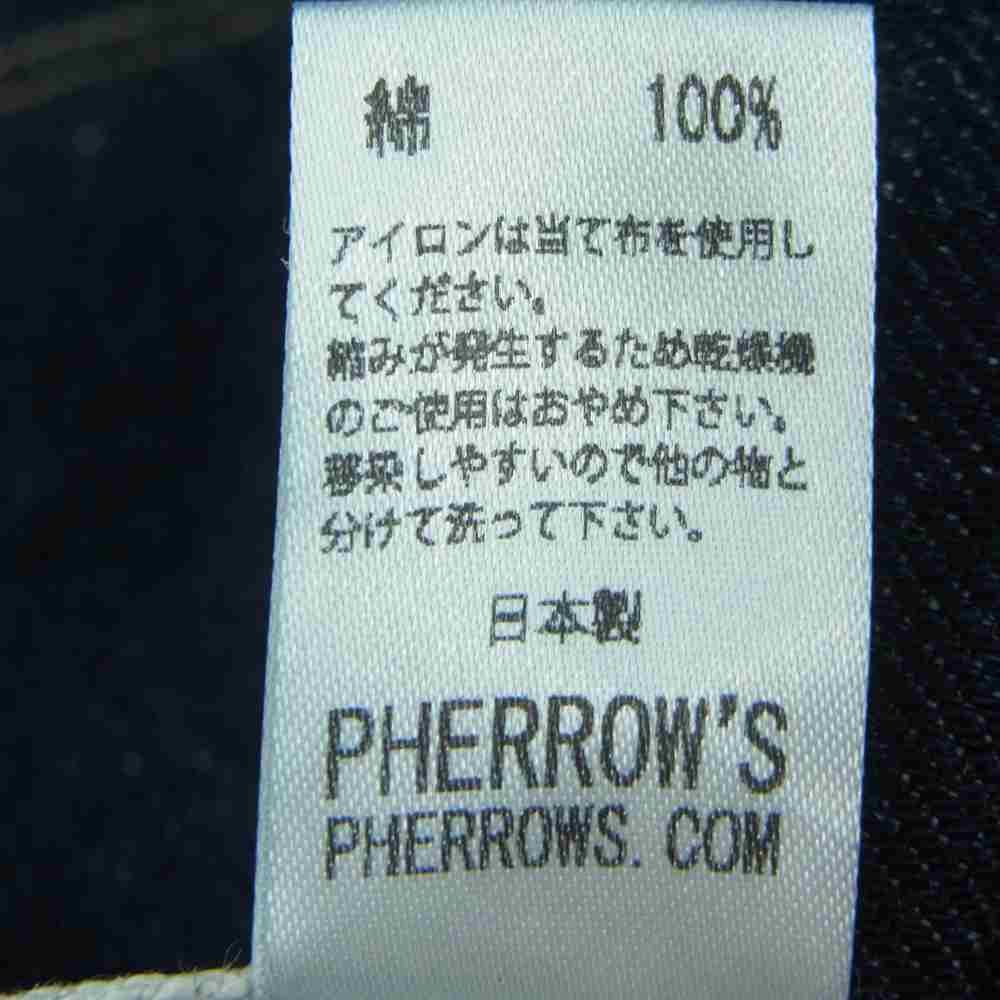 Pherrow's フェローズ 22S-100WJ FRONTIER SERIES フロンティアシリーズ デニム ワーク ジャケット カバーオール インディゴブルー系 36【中古】