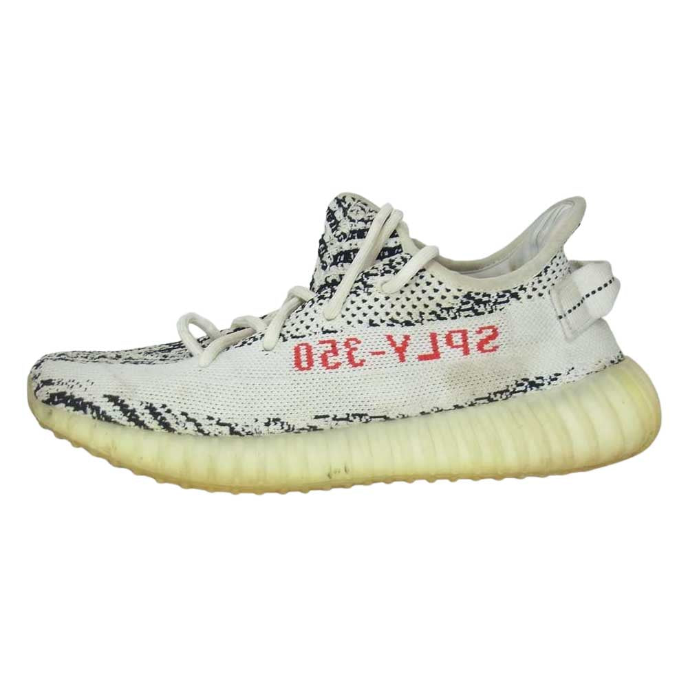 YEEZY BOOST イージーブースト CP9654 350 V2 ZEBRA ゼブラ オフホワイト系 25cm【中古】