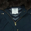 WOOLRICH ウールリッチ WWOU0429 国内正規品 BOWBRIDGE Spick and Span別注 ボウブリッジ ダウン コート ラビット ファー ダークネイビー系 S【中古】