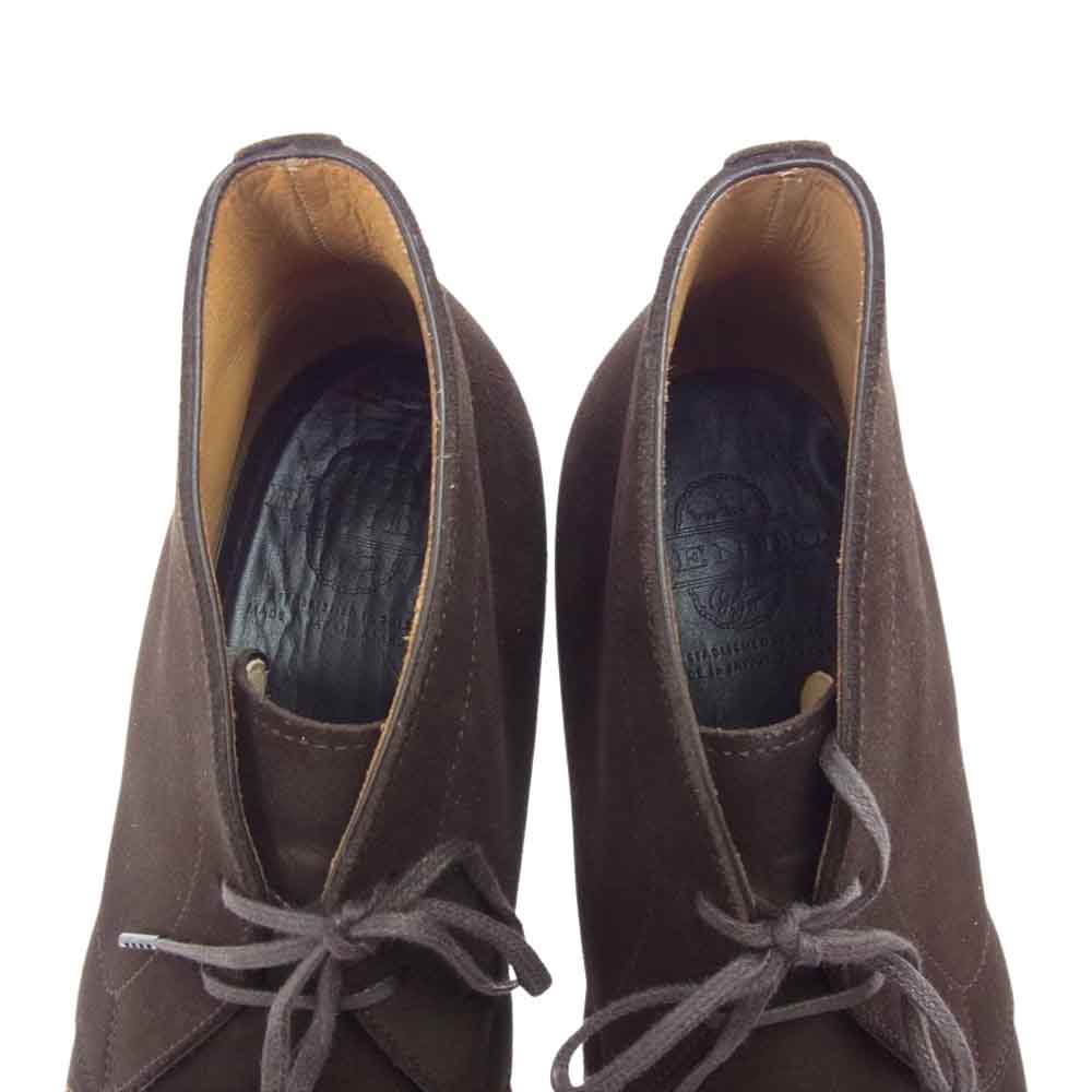 レンド R7706D CHUKKA BOOTS スエード チャッカブーツ ブラウン系 7.5【美品】【中古】