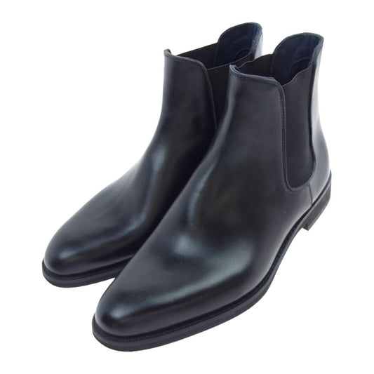 三陽山長 Q7411-010-09 防水 誠十郎 BOSUI SEIJURO サイドゴア ブーツ ブラック系 L【美品】【中古】