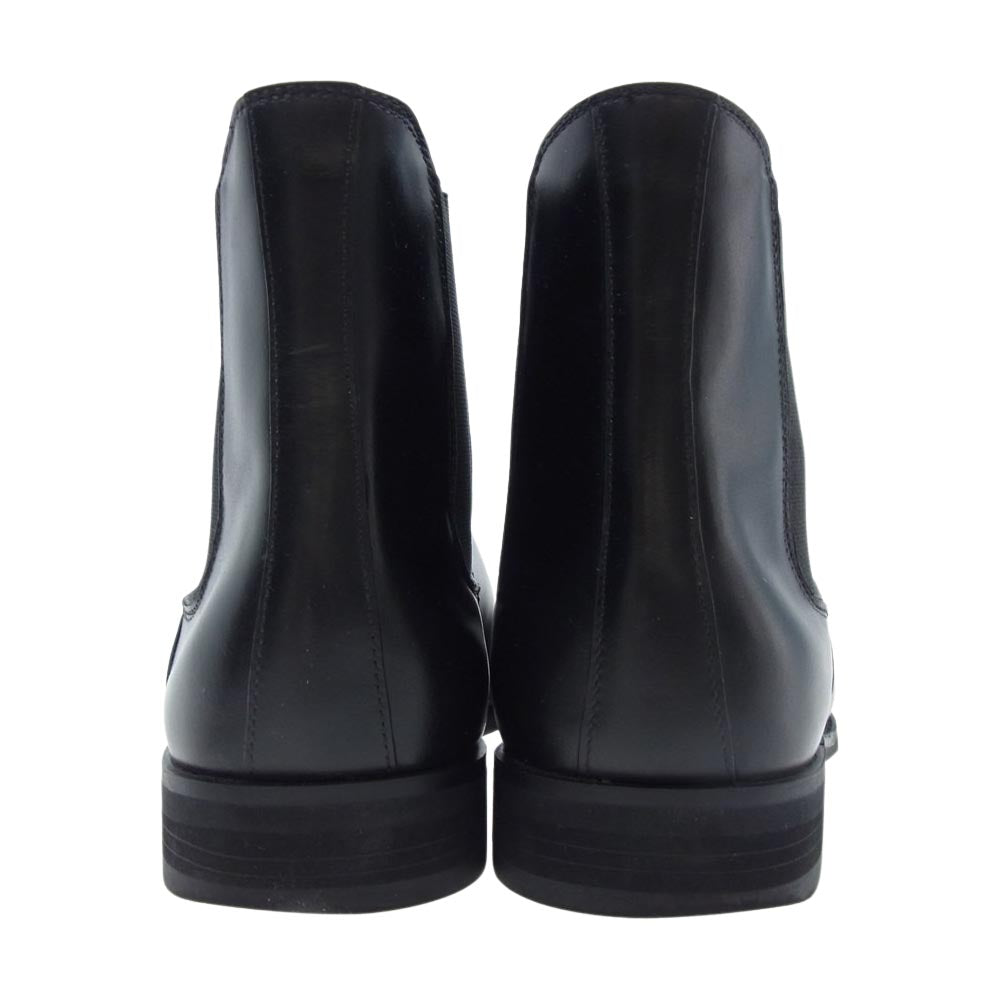 三陽山長 Q7411-010-09 防水 誠十郎 BOSUI SEIJURO サイドゴア ブーツ ブラック系 L【美品】【中古】