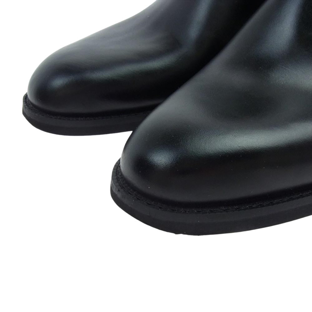 三陽山長 Q7411-010-09 防水 誠十郎 BOSUI SEIJURO サイドゴア ブーツ ブラック系 L【美品】【中古】