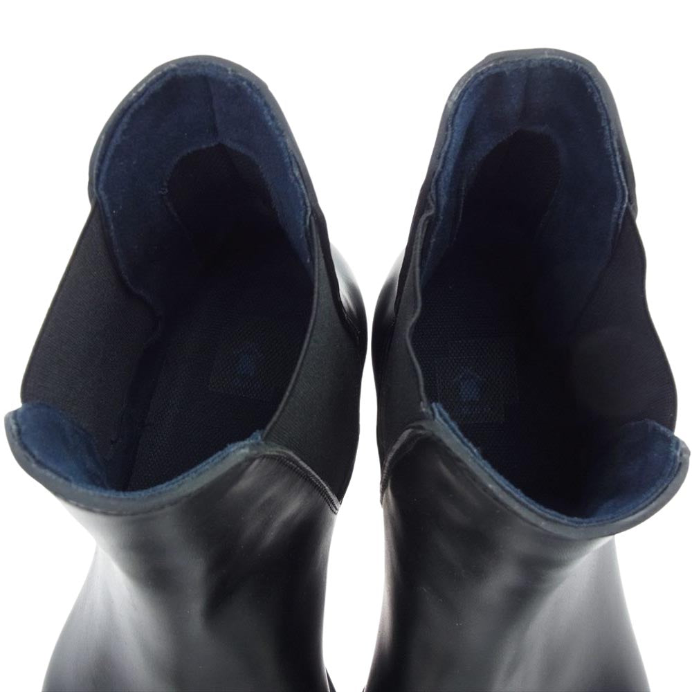 三陽山長 Q7411-010-09 防水 誠十郎 BOSUI SEIJURO サイドゴア ブーツ ブラック系 L【美品】【中古】