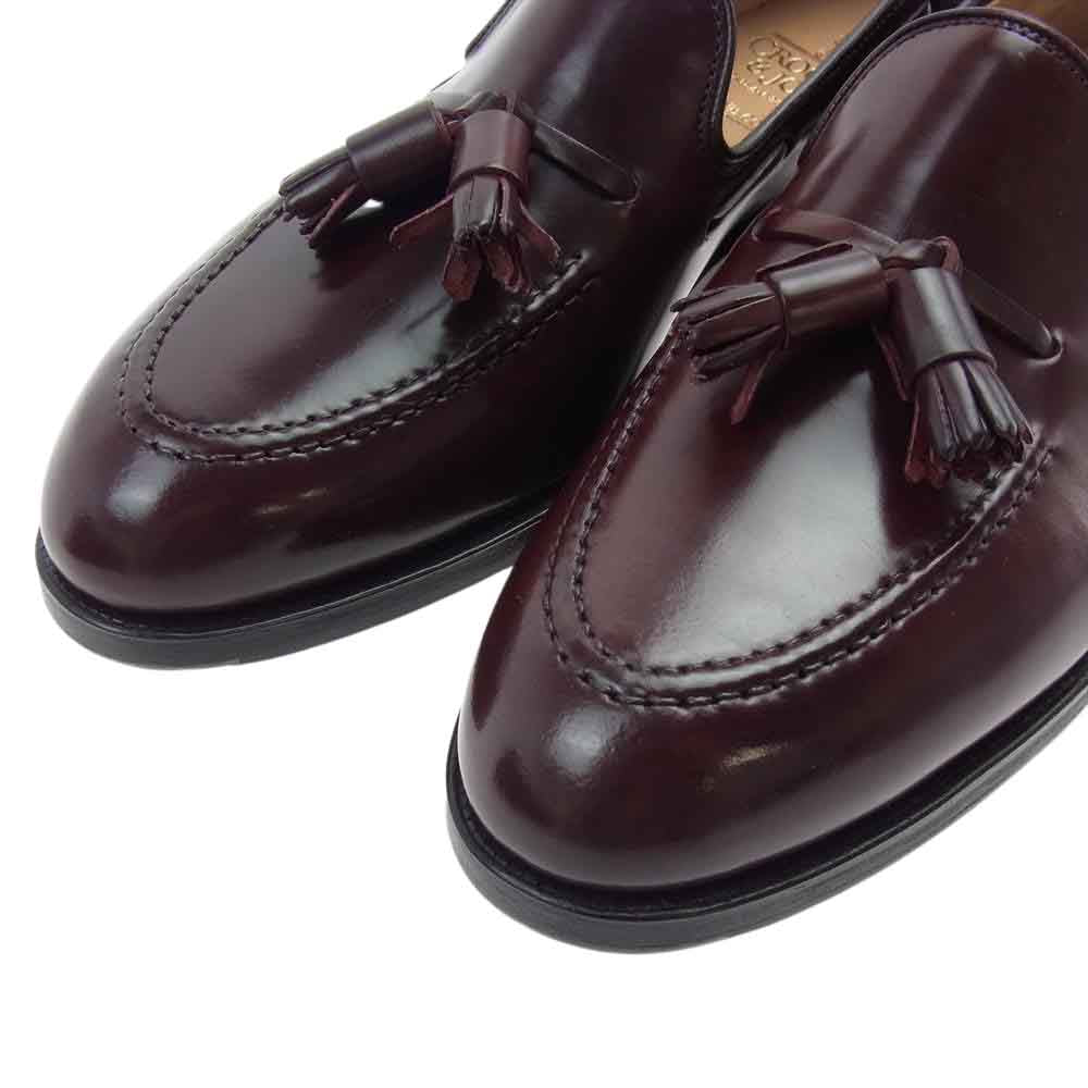 CROCKETT&JONES クロケットアンドジョーンズ 29376A H04L1 CAVENDISH2 キャベンディッシュ 2 コードバン タッセルローファー ブラウン系 7.5E【新古品】【未使用】【中古】