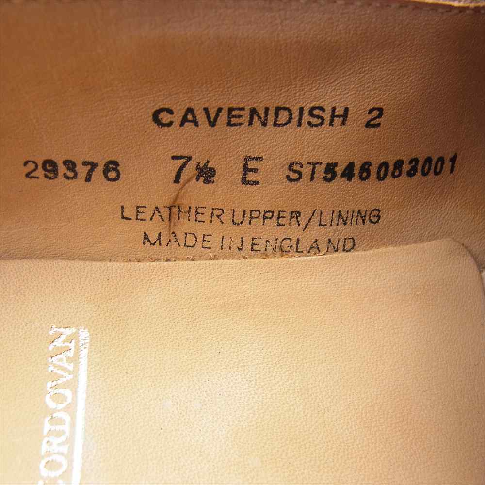 CROCKETT&JONES クロケットアンドジョーンズ 29376A H04L1 CAVENDISH2 キャベンディッシュ 2 コードバン タッセルローファー ブラウン系 7.5E【新古品】【未使用】【中古】
