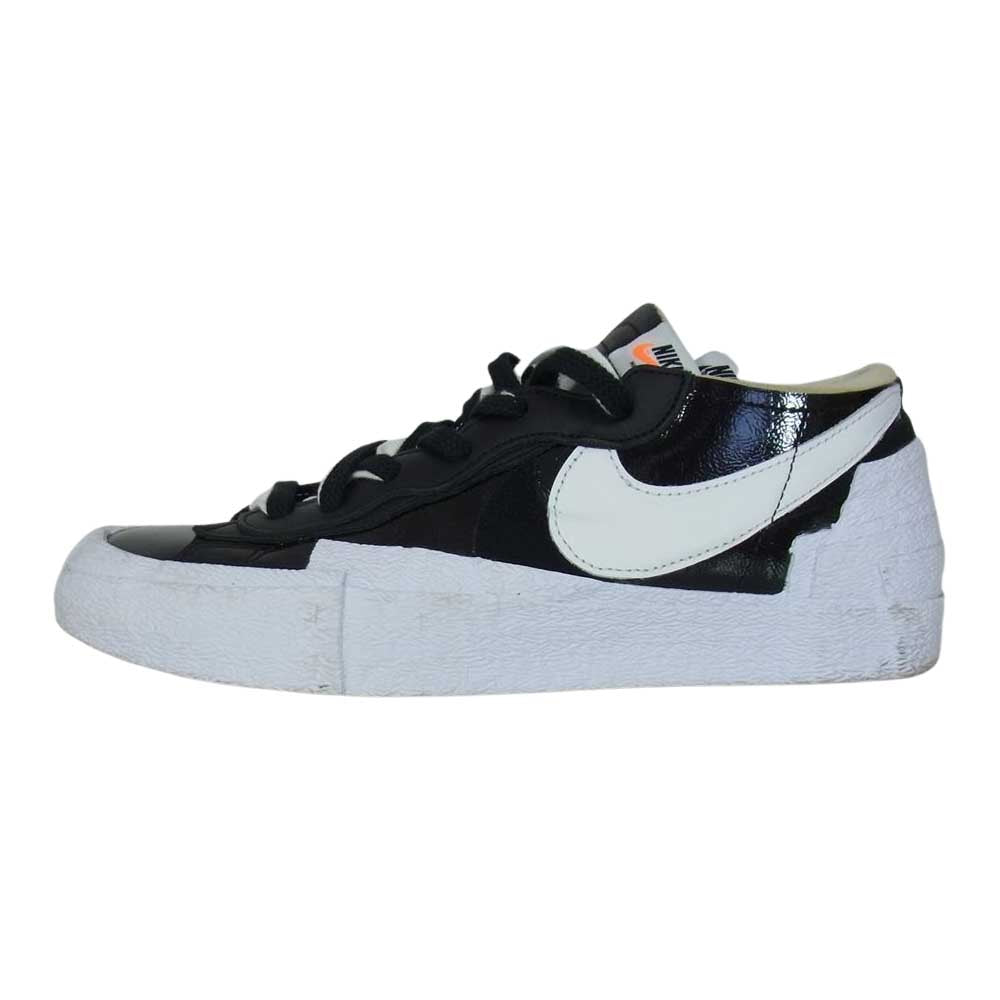 NIKE ナイキ DM6443-001 sacai Blazer Low Black Patent Leather サカイ ブレーザー ロー ブラック系 ホワイト系 28cm【中古】