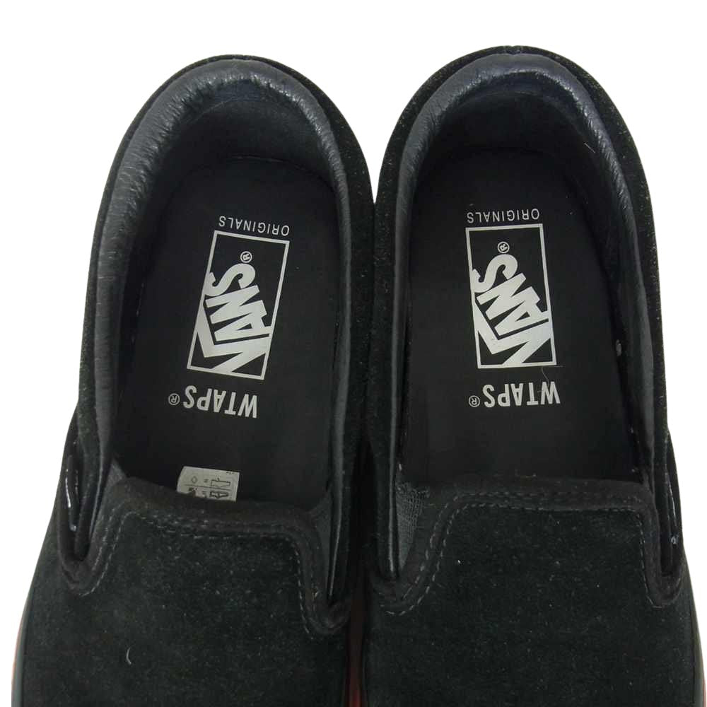 WTAPS ダブルタップス VN0A45JK20E VANS OG CLASSIC SLIP-ON　バンズ スリッポン ブラック系 27.5cm【中古】