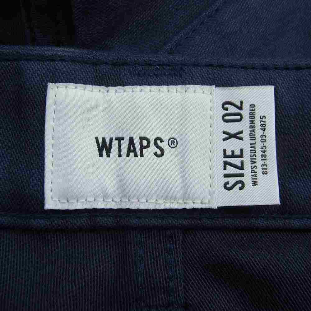 WTAPS ダブルタップス 20AW 202BRDT-PTM02 BUDS TROUSERS COTTON SATIN トラウザーズ コットン バックサテン ネイビー系 2【中古】